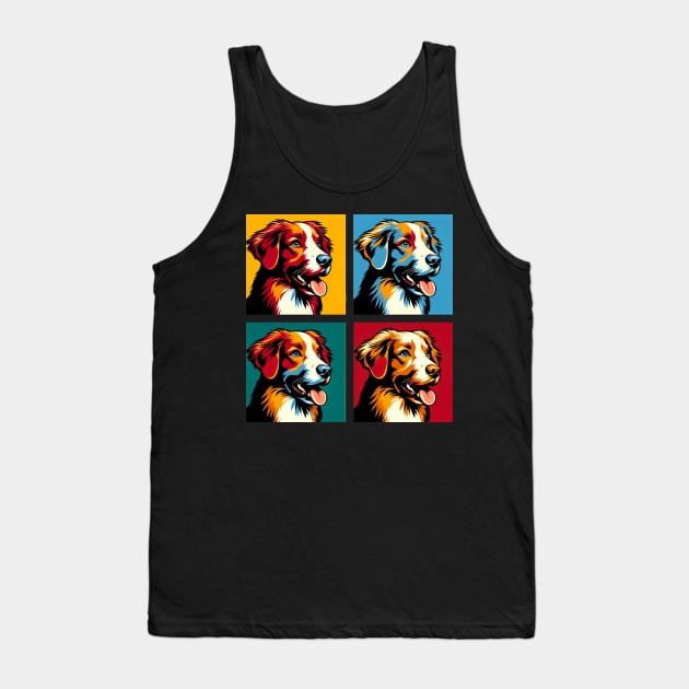 Nova Scotia Duck Tolling Retriever Pop Art - Dog Lovers Tank Top by PawPopArt